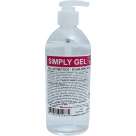 Simply Gel 500ml - Gel antisettico x 12