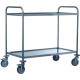 Two levels SS service trolley, 50x80x93,5cm